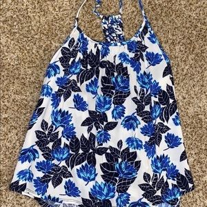 Top with braided one strap on backside
